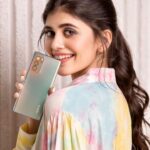 Sanjana Sanghi Instagram - Arm in arm with Glow today.☺️ #GetTheGlow ✨ #OPPOReno6Series coming soon!
