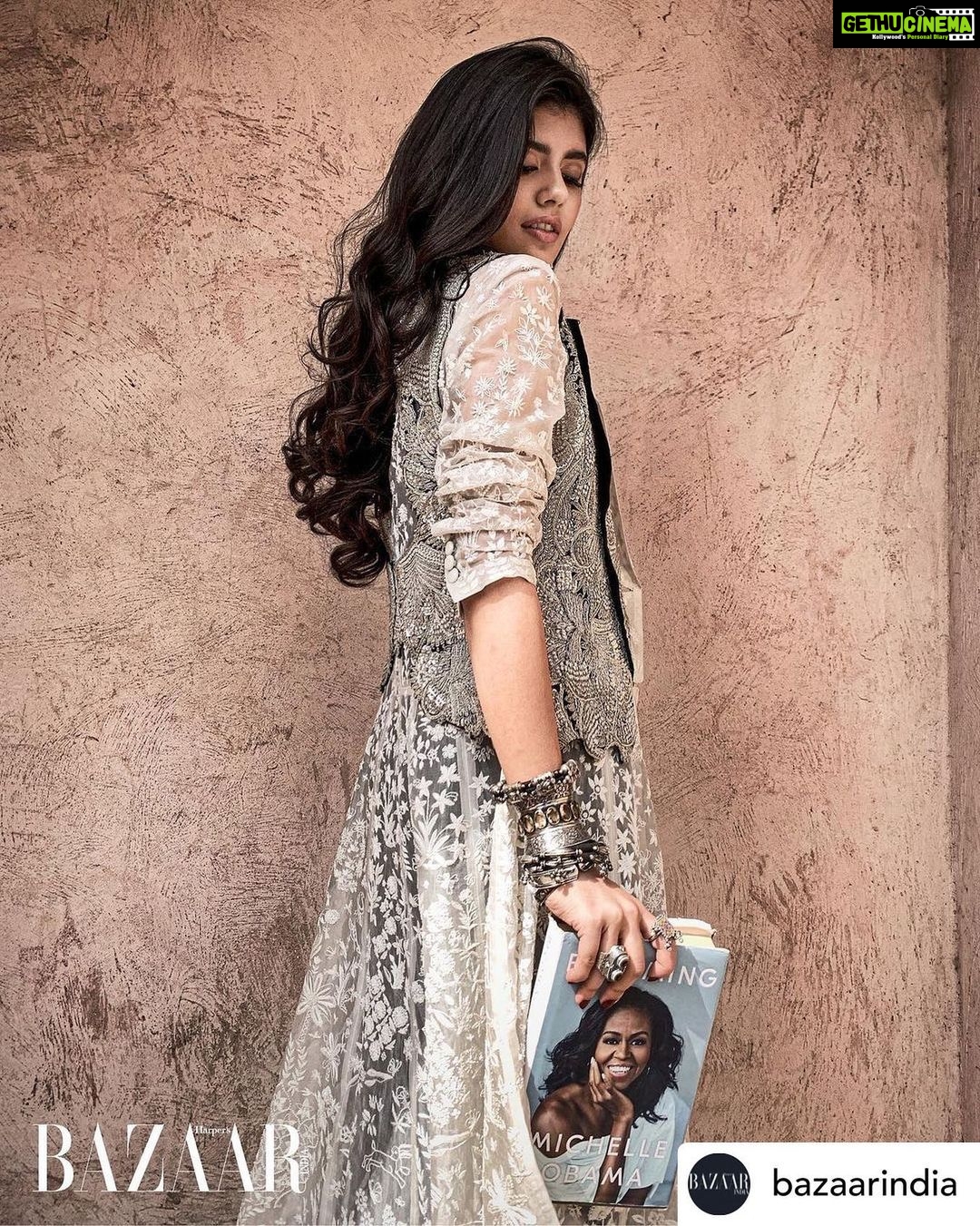 Sanjana Sanghi Instagram - A special special one!🤎✨ Posted @withregram • @bazaarindia #BazaarTurns12 In Good Company : A special photo series of the country’s leading thinkers and talents, who pose with their greatest treasures: their favourite reads. Excerpts from the feature: Sanjana Sanghi: “At different stages in my life, I have turned to ‘Becoming’ by Michelle Obama to find solace and comfort, as well as fresh insight through the experiences that Mrs Obama shares about her journey, from when she was a young girl to where she is today.”(@sanjanasanghi96 ) Digital Editor: Nandini Bhalla (@nandinibhalla ) Photographs by: JJ Valaya (@jjvalaya_the.other.side ) Feature credit: Radhika Bhalla (@radhika_bhalla ) Styled by: Hoorvi Valaya (@hoorvi.j.valaya ) Hair and Make-up: @shrutiandyashaswini Fashion assistants: Garima Yadav and Nandita Kohli. Sanjana is wearing a trench coat @rahulmishra_7 , skirt and shorter jacket @anamikakhanna.in , jewellery @amrapalijewels Read the complete feature in the 12th Anniversary Issue of Bazaar India. . . . . . . . . . . . . . . . . . . #bazaarindia #connectandcollaborate #talkingpoints #sanjanasanghi