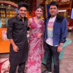 Sanjana Sanghi Instagram - Thank you for the warmth, laughs & love @kapilsharma paaji! 🤎✨ Catch @gururandhawa and I on a laughter bender on the #TheKapilSharmaShow this weekend on @sonytvofficial 🤍