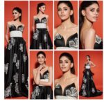 Sanjana Sanghi Instagram - Your tomboy managed to jump into her first ever gown to go grab the most special Times Power Woman Debutant Performer of The Year ✨🤎 #TimesPowerWomen2020 @who_wore_what_when • @mehakoberoi • @anurag_kabburphotography @karleofashion •
