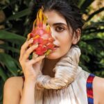 Sanjana Sanghi Instagram - A fruity little affair x @cosmoindia 🍓 ______ Editor: Nandini Bhalla (@nandinibhalla) Styling: Priyanka Yadav (@prifreebee) Photographer: Anand Gogoi (@anand.gogoi) Hair & makeup: Leeview Biswas (@leeview_makeup #SeptemberIssue #CoverStar
