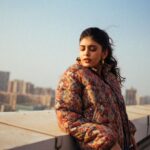Sanjana Sanghi Instagram - Catch your breath. Step out of that blinding pace of the everyday. There’s warm sunsets to catch. #NoteToSelf 📸: @bharat_rawail - my special one; the one who’s lens helps me find myself. . . . . 💄 👗 : @divyashetty_ @pallakhshah • @nikitamhaisalkar @shopeurumme