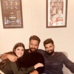 Sanjana Sanghi Instagram - my favourite human sandwich. Om, Kavya & our Captain Kaps.🤎 @adityaroykapur @itskapilverma