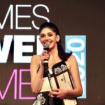 Sanjana Sanghi Instagram - A dream I hadn’t ever even been able to dare to dream. THANK YOU @timesofindia for bestowing me with the incredible honor of the Times Power Woman Debutant Performer 2020. As I jumped into my first ever gown, and walked up that stage, years and years of hope, sacrifice, challenges, hardship, hustle, hard work and passion flashed in front of my eyes, and it felt like both like a culmination yet just the start. All of you - like it is for every accolade, this is first yours, and then mine. You all make it all worth it.🤎 Here’s to dedicating a lifetime to entertaining you all through many many more characters. It’s such a privilege. 🙏 #TimesPowerWomen2020
