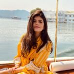 Sanjana Sanghi Instagram - Sunset lover ☀️ Taj Lake Palace, Udaipur, India