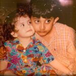 Sanjana Sanghi Instagram - Here are the Baby Sanghi Siblings - from about over 2 decades ago, and nothing stands changed today. His arm continues to always around me, protecting me. I continue to be mischievous about something, while he is cautious about just that. Our other hands, always hand in hand along all of life’s ups and downs. Our eyes on different targets since we have always dreamt different dreams but have always fulfilled them by each other’s side. Clearly late to this party with #Rakshabandhan, got super tied up in actually getting to celebrate each other after 4 long years. @sumersanghi Here’s to you being the kinder, sharper, and more loved one of the two always. You’re excused for annoying me every single day of the last 23 years.