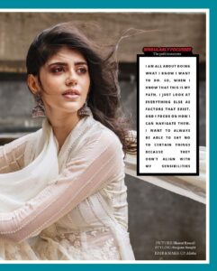 Sanjana Sanghi Instagram - Growing up, we are made to learn that the Indian Constitution visualises India as a nation that will forever uphold the idea of “Unity in Diversity 🇮🇳”

74 years have passed, but the need to truly celebrate this idea has never felt more urgent.

This Independence Day, I get to share with you all a special first - my first ever Magazine Cover!❤️ @themanmagazineindia - @theweek_magazine 

In many ways for me, it symbolises independence - from the limitations we place on ourselves of not daring to even dream our dreams. This Independence Day, let’s celebrate independence from all that we think stops us from getting wherever it is that we want to be. Independence from all negativity, toxicity and malice, and be a part of an India we were destined to be.🙏

__________

Thank you, for this soul searching conversation @sonalissociety . 🤍💫

Catch the Cover Story in the August 2020 issue of the @themanmagazineindia - now out on stands.💚#CoverStar #TheManMagazineIndia #August2020 #HappyIndependenceDay