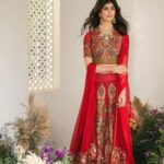 Sanjana Sanghi Instagram - The lehenga vibe has reached red!! ♥️