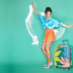 Sanya Malhotra Instagram – 🌺🌸It’s time to make the airport look more trendy and stylish. Thanks to Genie Florentine trolley luggage. 🌸🌺
Check out their other fun and exciting colours on their website, Amazon, Flipkart, Myntra and AJIO. 

Choose your style now! 
@geniebags.in 
#ad