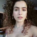 Sanya Malhotra Instagram - 🌸 #throwbacktoagooddayandgoodhairday #curlybaalzindabaad