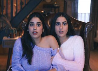 Sara Ali Khan Instagram - From brewing koffee that was hot, now finally as ko-actors we shot ☕ 🔥 🎥 👯‍♀️ Wait and watch us- tell us what you thought 💭 @janhvikapoor