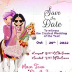 Shaheer Sheikh Instagram - Get ready for a beautiful wedding celebration! Save the date for the craziest wedding, 29th October 2022. Stay tuned. #tseries @tseries.official #BhushanKumar @shaheernsheikh @tanishk_bagchi @navjitbuttar #Craziestदुल्हनOfTheSeason #Sweetestदुल्हाOfTheSeason #WeddingGoals #WeddingInspiration #WeddingSeason #BigFatIndianWedding #IndianWedding
