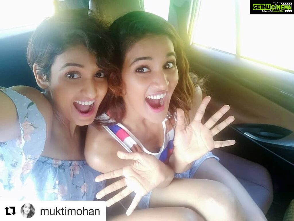 Shakti Mohan Instagram - #Repost @muktimohan HAPPY BURRRRRRRAAAAAATHDAY My life is full of power and joy because of you, i wish to double that for you with of course a hint of nautanki and a dash of annoyance 😌❤️I love you my chikaplast🌸🤗🎉 Keep shining Keep smiling 😘❤️ THANKS MUKS MAN 🌺😜 LOVE YOU