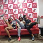 Shakti Mohan Instagram - Break A Leg promotions @aparshakti_khurana @rjakriti_redfm @redfmindia #breakaleg @nrityashakti@thehandmadefilms Red FM 93.5 Bajaatey Raho!