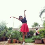Shakti Mohan Instagram – Mornings with Momma ♥️ Watering our plants 🌱🌲🌳🌴 📷 @muktimohan