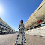 Shakti Mohan Instagram - The excitement of F1 #InAbuDhabi is another level 🤩 Such a wonderful experience @ymcofficial And this is not all…Abu Dhabi will host the grand finale for ten more years! Cannot wait to come back 🏎 @visitabudhabi #TheTimeisNow #AbuDhabiGP Styled by - @camy1411 Wearing - @ahiclothing x @sonyashaikh