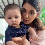 Shakti Mohan Instagram – Starting 2022 with this delicious boii👦🏻 

Happy 7 months my lil ghooooobliiiiii
Maasi is obsessed with you 🤩