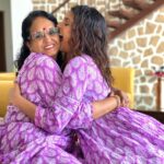 Shakti Mohan Instagram - yummy mummy 💜 Devouring my mummy everyday like this 💕#irresistible #motherlikedaughter @kusum8114