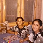 Shakti Mohan Instagram - Golu Chiku playing Saanp Seedhi 🐍🎲 Good old magical days growing up with my lil one🌻 Do you have any #snakeandladder memories? I remember 99 pe 🐍 hota tha, 😩right? . #sunday #familytime @muktimohan Memory Lane