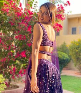 Shakti Mohan Instagram - Blossom into your own YOU 💜 ⚜️@aishwaryatyagiofficial 📷@muktimohan ☀️@house_of_rohet
