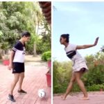 Shakti Mohan Instagram - LOLing on the floor 😆😅😂 #NoMoreChallenges Buhahahahaahahahahahah I blame quarantine for this 🙈 #lunging around 🥴 @muktimohan Thank you @bennydayalofficial for inspiring us with your post 😎
