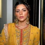Shama Sikander Instagram - Regal 👸🏻 . . Outfit:-@nitikagujralofficial @simrankhera5 @styledbyayushidixit Hair :- @makeoverbysejalthakkar . . #diwaliparty #event #love #yellow #happiness #festivevibes #actorslife #indianwear #shamasikander Mumbai, Maharashtra