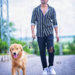 Shanmukh Jaswanth Kandregula Instagram – Teddy, Nenu, Na chirigina pantu 😁🙃
BTW Cheers to TEDDY 7 MONTHS 🐻❤️
P C : @kcs.art 🐻❤️
.
.
.
.
.
#teddy #goldenretrieverpuppy #photoshoot #hyderabad #shannu #explore Hyderabad