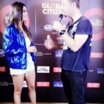 Shibani Dandekar Instagram - Oh nothing just Chris and I talking jackets and raita... as you do! 😉💋#chrismartin #coldplay @glblctznin @coldplay