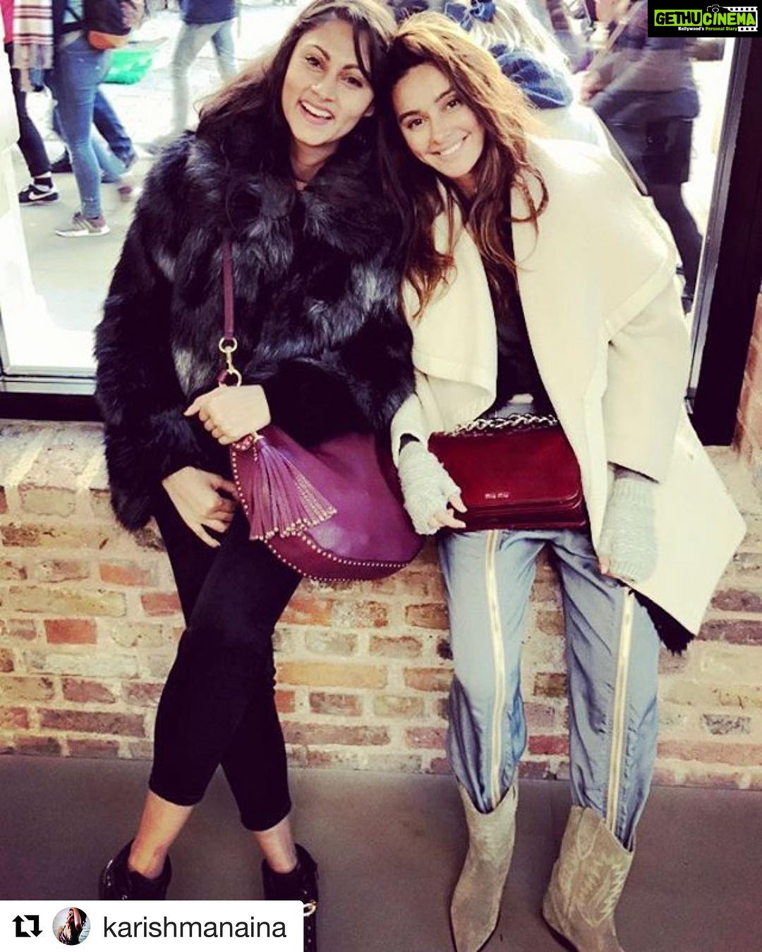 Shibani Dandekar Instagram - love you Kish ❤️#best #Repost @karishmanaina ・・・ When the bestie hits town #London #slaying2017 @shibanidandekar