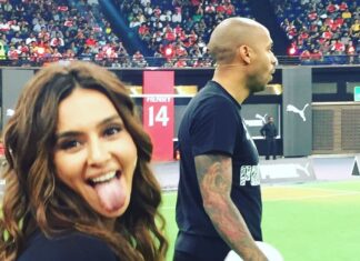 Shibani Dandekar Instagram - when you have the best job ever @thierryhenry and me just hanging out! ballin! thank you @pumaindia #Forever14