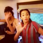 Shibani Dandekar Instagram - RIP #aaliyah we will never forget and will always dance with you! @monicadogra ・・・ Bless up #aaliyah - thank you for your gifts... And when I die I hope they dance in my name. 🙏🏾⭐️☄ #MusicSaves #DMoney #MonicaDogra #MonDog @shibanidandekar #dance #mumbai #music #TheStage2 #antics @colorsinfinitytv