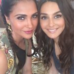 Shibani Dandekar Instagram - shooting with this gorgeous chick today @larabhupathi for #MissDiva on @colorsinfinitytv 💋💋 #nofilter