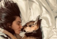 Shibani Dandekar Instagram - Never known a love like this…. ❤️Tyson Akhtar #dogmom