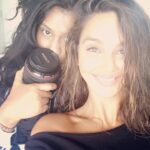 Shibani Dandekar Instagram - the woman behind the magic @sashajairam except this time I took the picture which is why it is pretty crap! 😂 love shooting with you chick! come back to me soon 💋
