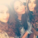 Shibani Dandekar Instagram - BTS with these chicks @monicadogra @priyankaparkash with some insane light and crazy ass filter!! keepin it real 😜✌🏾️can't wait for you guys to see this!