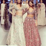 Shibani Dandekar Instagram – #Repost @spicysangria with @repostapp.
・・・
#BestieGoals – @shibanidandekar and @monicadogra walk the ramp for designer @payalsinghal earlier today at #LakmeFashionWeek ! These girls owned the ramp and look super hot #Bollywood #FashionWeek #IndianDesigner #PayalSinghal #Lehenga #IndianBride #Colourful #Love