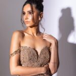 Shibani Dandekar Instagram - 💍 dress by the fabulous @gavinmiguelofficial styled by @khyatibusa earrings by @asmotiwala makeup @inherchair hair @reenaduttahairstylist assisted by @azima_toppo pictures by @shubhammandhyanphotography