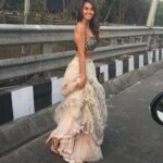 Shibani Dandekar Instagram – Rise and shine! Time to wake up and make those dreams come true! I’m chasing mine in this @payalsinghal beauty! 💋