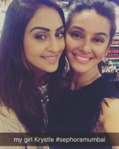 Shibani Dandekar Instagram - #sephoramumbai is here!! thanks so much for coming @krystledsouza 💋 @sephora_india