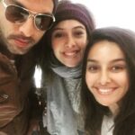 Shibani Dandekar Instagram - airport lounging with these two in Chandigarh! good luck in oz Yuvi 😘