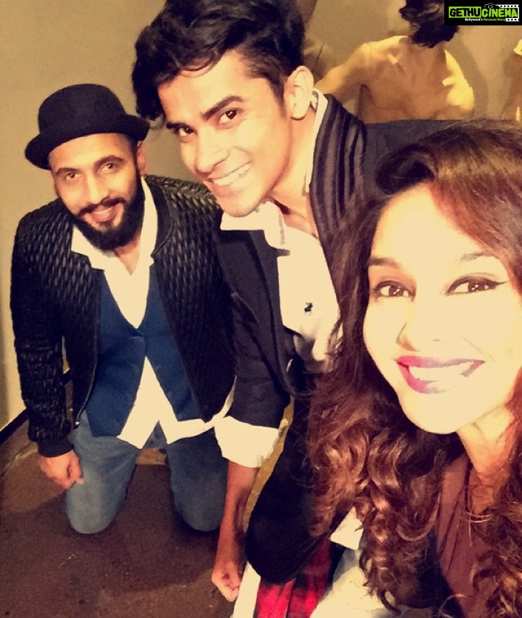 Shibani Dandekar Instagram - Femina Miss India tonight! Double P! @punitjpathak #pratik love these boys! amazing show 🙌🏽