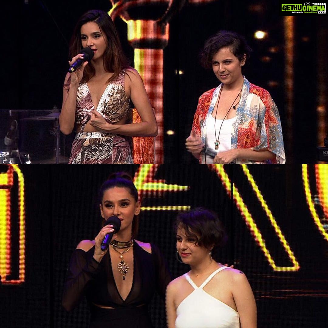 Shibani Dandekar Instagram - watch this chick right here blow up #TheStage with her powerhouse voice don't miss her journey on #colorsinfinity at 9pm tonight @thefallenarthead