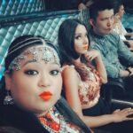 Shibani Dandekar Instagram - @meiyangchang and I goofing around with the selfie queen @bharti.laughterqueen on the set of #ICanDoThat