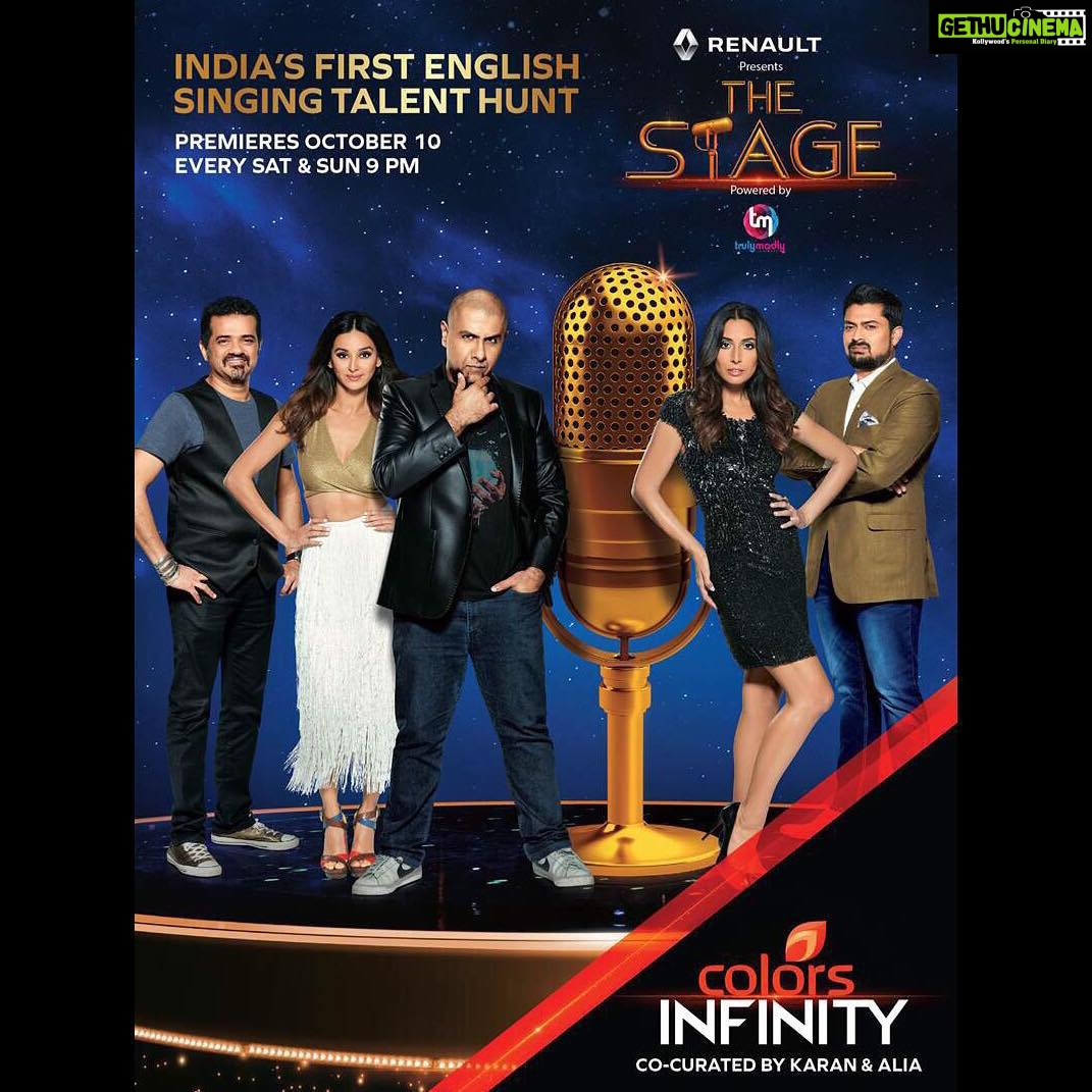 Shibani Dandekar Instagram - It's happening! Excitement!! this show means the world to us and we can't wait to share it with you ! Premieres October 10th every Sat and Sun at 9pm on #colorsinfinity @vishal.dadlani @monicadogra @ehsaan @devsanyal