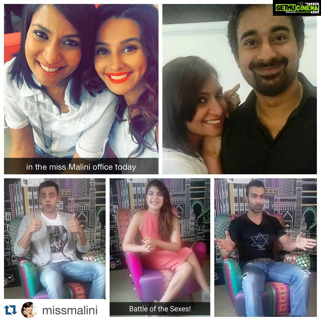 Shibani Dandekar Instagram - and another!!! #Repost @missmalini with @repostapp. ・・・ Oodles of fun with all of these guys today! #MMWorld2 #BattleOfTheSexes and the best part is I convinced @rannvijaysingha & @ashmitpatel to join #snapchat! You're welcome :) #follow #me #tothemoon xoxo