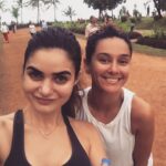 Shibani Dandekar Instagram – getting back into it with my fitness buddy @gabriellademetriades #thehealthybrowngirl