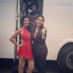 Shibani Dandekar Instagram - BTS of our new project! day 3 tomorrow! see you kids then @monicadogra @eltonjfernandez ✌🏾️