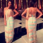 Shibani Dandekar Instagram - Love this stunning piece by @papadontpreachindia by shubika! Just ❤️ this Aztec pre stitched sari!Jewels by @ankitatewari at @minerali_store styled by @chandnisareen and big special thank you to @envielondon....it finally happened and I just love PDP so 🙏🏾🙌🏾