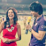 Shibani Dandekar Instagram – A little #ipl flashback! Thank you @charmingbollywood for posting this lovely memory! #srk #season4 β€οΈ