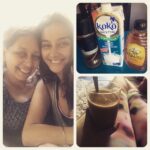 Shibani Dandekar Instagram – Saturday afternoon catch up with my mama! She loves her cold coffee so I made a healthier version with coffee, koko coconut milk and honey! Yum! #paleo #thehealthybrowngirl